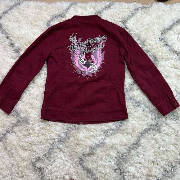 Harley-Davidson Burgundy Jacket - Picture 4 of 8